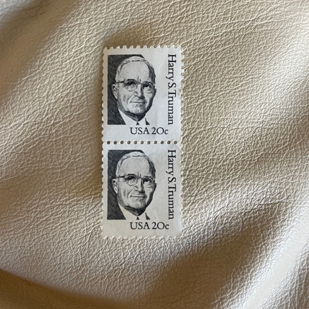 UNITED STATES POSTAGE HARRY TRUMAN 2 STAMPS